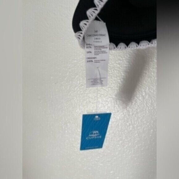 New Cupshe Embroidered Padded Cup Bikini Set Boho Beachy Feminine High Cut - Picture 5 of 11